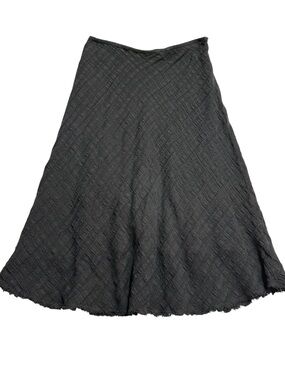 Vintage Margaret O'Leary Linen Midi Skirt Whimsigoth Minimalist M